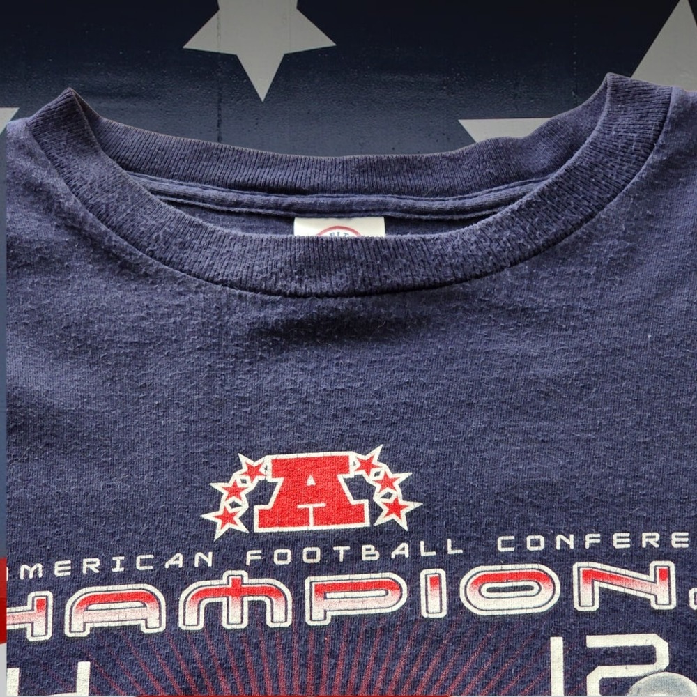 Vintage '03 New England Patriots 2003 AFC Champions Longsleeve Shirt Brady Team - Picture 3 of 11